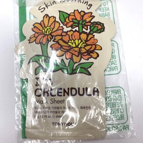 Tonymoly Set of 3 Face Masks Calendula Soothing Avocado Nutrition Pearl Luminous - Picture 2 of 8